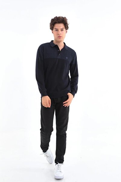 Rey Polo Polo Yaka Baskı Detaylı Kazak