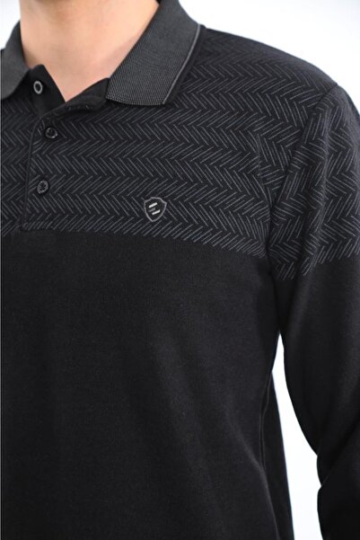 Rey Polo Polo Neck Print Detailed Sweater