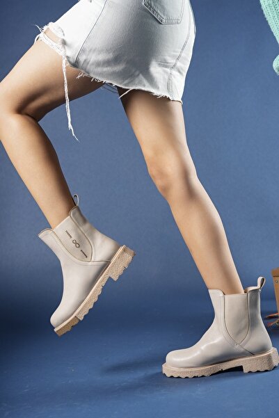 Riccon Bej Cilt Kadın Chealsea Bot 0012935