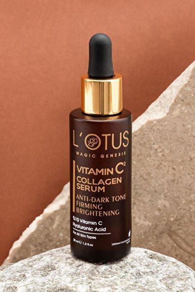 LOTUS GLOBAL COSMETIC C Vitamini Aydınlatıcı Yaşlanma Karşıtı Kolajen Serum