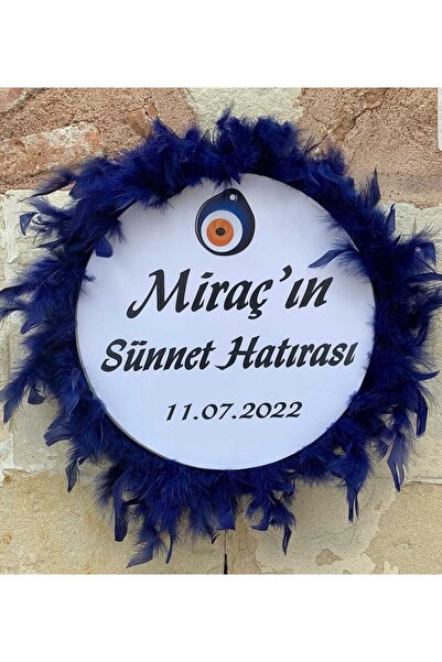 Evsay Isme Özel Deri Tef Kına Tefi Otrişle Süslenmiş Sünnet Tefi 30 Cm Vurmal...