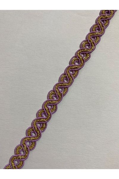Öztürk Seam Sealer Decorative Ribbon Yellow Glitter. 13mmx4meter. lilac