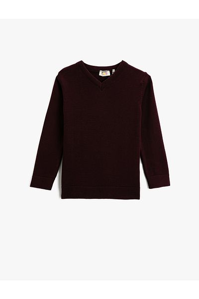 Koton Pullover - Bordeaux - Relaxed Fit