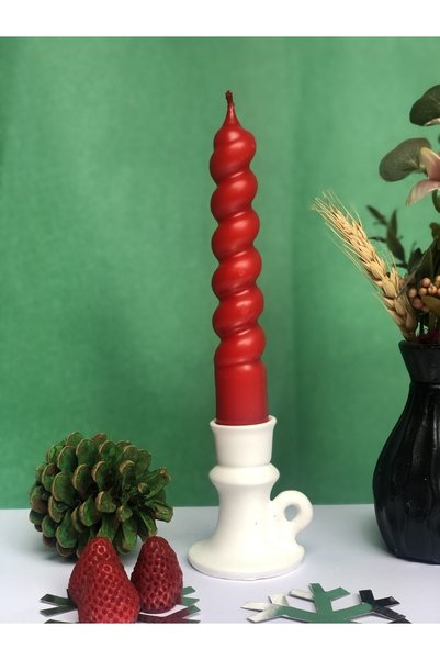 Elif Design Burgu Şamdan Mumu Tombik Kokulu Burgu Mum