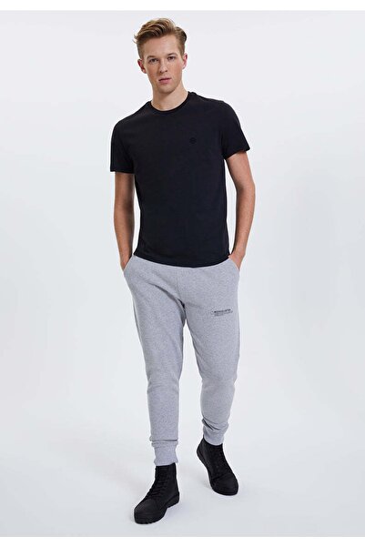 WESTMARK LONDON Μαύρο ανδρικό μπλουζάκι με λαιμόκοψη από βαμβάκι Regular Fit -vital