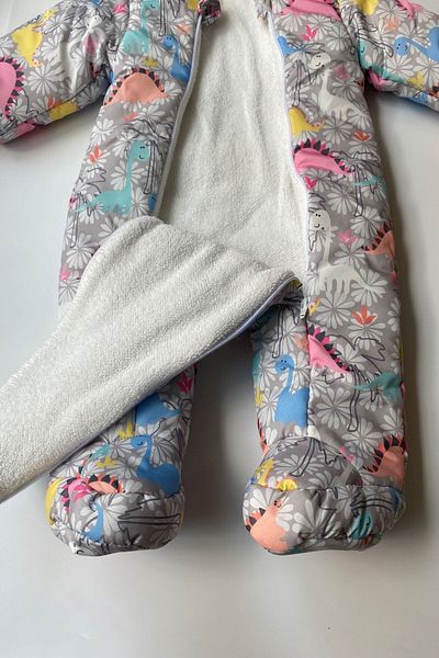 PODİUM GİYİM Welsoft Cosmonaut with New Season Cute Dinosaur Flower Patterned Booties