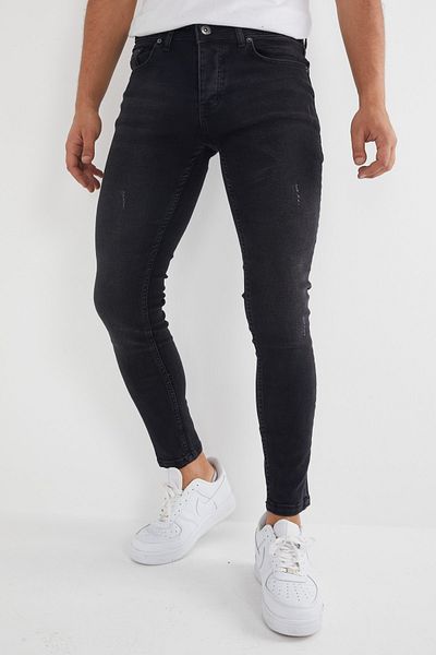 ENERJİN Ανδρικά τζιν Skinny Fit Lycra Μαύρα Νύχια