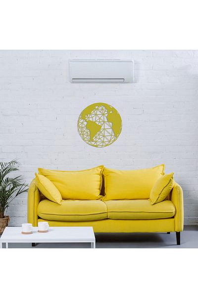 Colorfull Worlds Polygon Style World Map Metal Wall Decor - Home Office Gift Wall Decoration