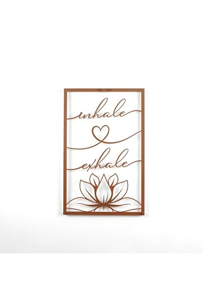 Colorfull Worlds Diši - Izdahni sa Lotus vertikalnim metalnim zidnim dekorom ...