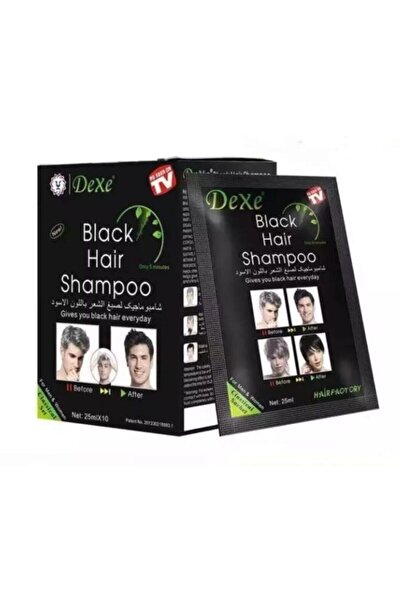 Sirzade Dexe Beyaz Saç Giderici Şampuan (BLACK HAİR SHAMPOO) 10x25ml