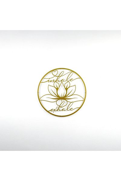 Colorfull Worlds Lotus Circular With Breathe - Exhale - Διακόσμηση τοίχου δώρου γραφείου σπιτιού