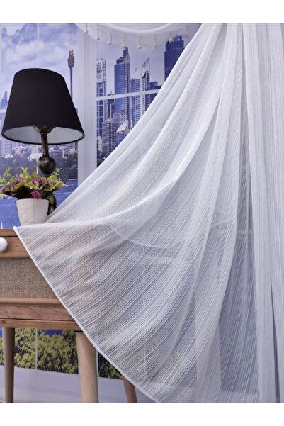 VerdaHome Verda Home Çelik Tül Sık Pile (kırışmaz Tül Perde , Ütü Istemez Per...