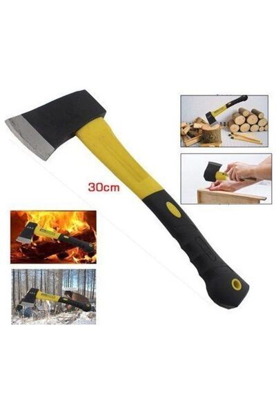 MOONSHOP Fiber Saplı Balta Odun Kesme Kırma Budama Bölme 600 Gr