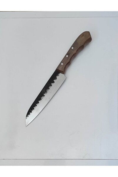 YatağanHırdavat Dövme Çelik Şef Bıçağı Kamp Bıçağı Paslanmaz Çelik No: 5 Outd...