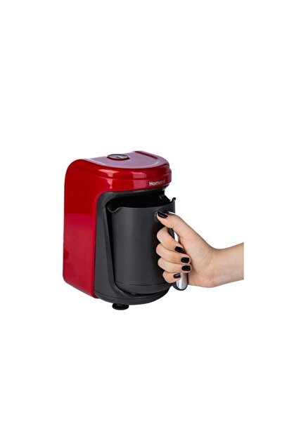 HOMEND Pottoman 1831H 5 Fincan Kapasiteli Bol Köpüklü Türk Kahve Makinesi Kırmızı
