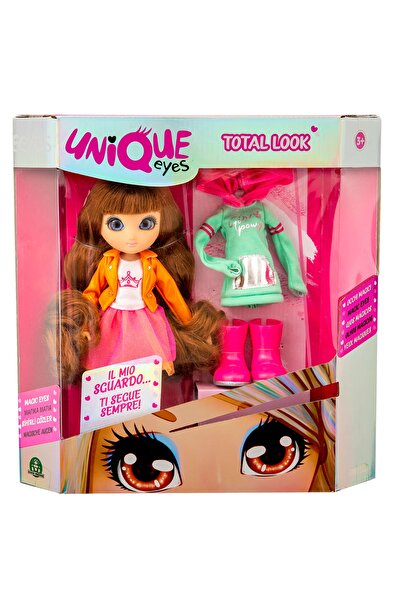 Giochi Presiozi Unique Eyes Doll in Orange Jacket and Extra Outfit