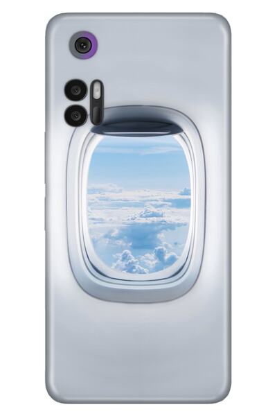 TCL 30 Plus Case Silicone Moderna Patterned Airplane Window