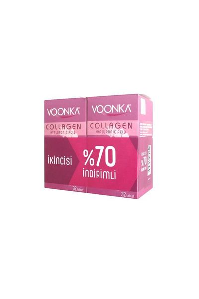 Voonka 2x32 Tablets Collagen Hyaluronic Acid