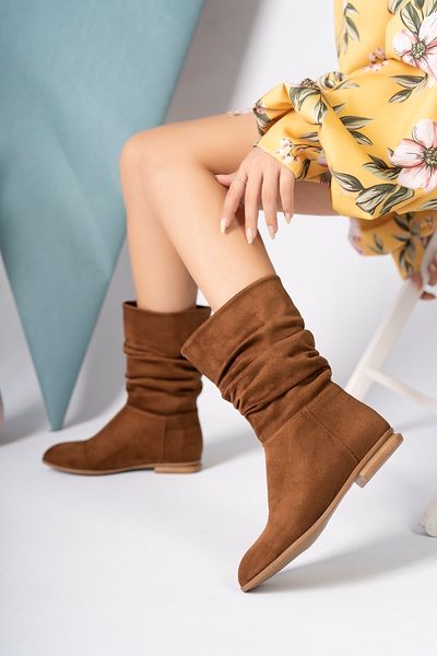 bakacstore Γυναικείες μπότες από καστόρι με κορδόνι