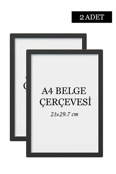 ÖZCANLAR ÇERÇEVE Set of 2 A4 (21x29.7) Diploma Frame Document Frames Certificate Frame