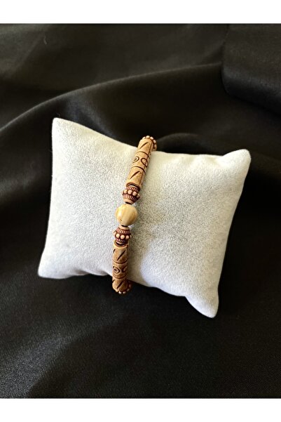 Padore Accessory للجنسين > سوار بادوري خشبي منقوش بأحجار طبيعية من نوع Earth Jasper