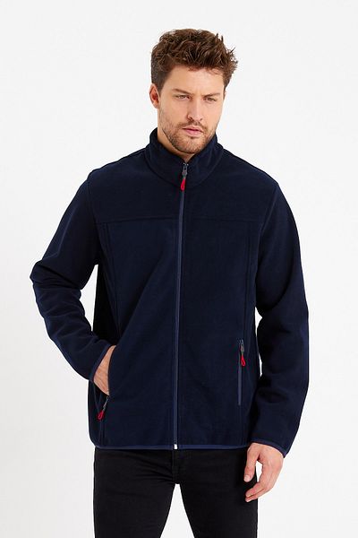 VERDONE Men's Softshell Windproof Navy Blue Coat Compatible with Changing Weather Conditions
