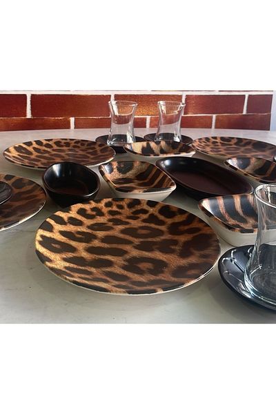 Keramika Leopard 25 Piece Breakfast Set