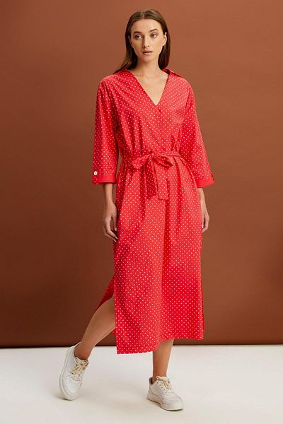 ALEXANDERGARDI Long Dress with Collar and Belt (b22-24800)