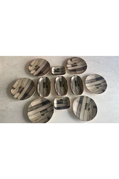 Keramika 11 Piece Parquet Breakfast Set