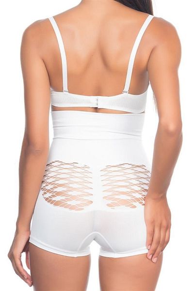 Emay Λευκό Ανοιχτό Fancy Boxer Corset-l 2064