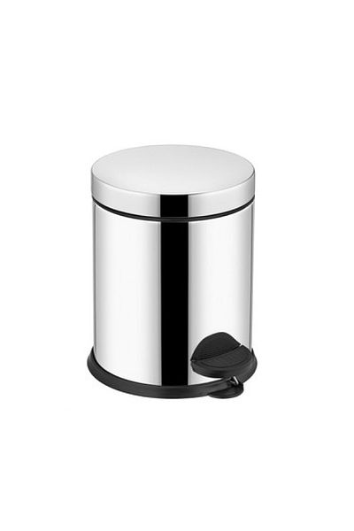 BlackBird Home Chrome Pedal Trash Can 12 Lt
