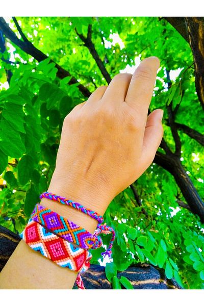Şengül Handmade String Knitted Set of 3 Bracelets