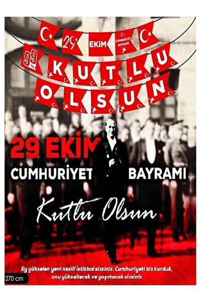 Party Country 29 Ekim Kutlu Olsun Harf Afiş