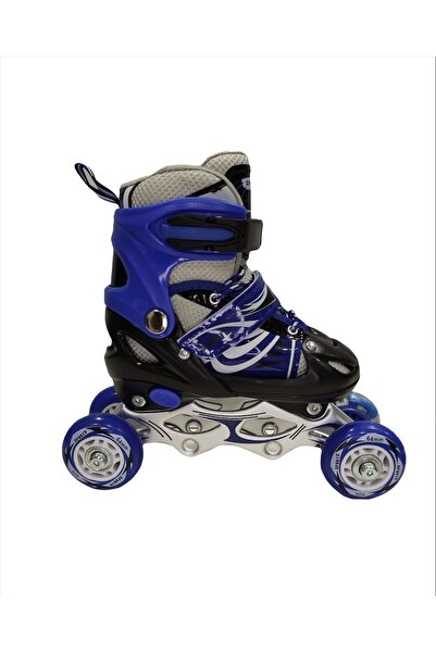 Karsan Toys Children's Skate Adjustable 2+2 Lighted Metal Training Skate with...