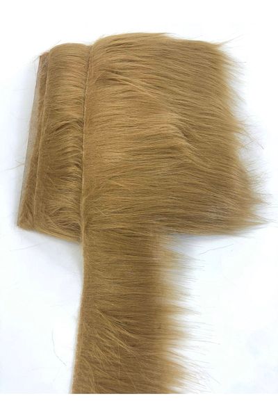 Hobigram Wide Mink Faux Fur Artificial Plush Ribbon Width 10 cm – Decorative Ribbon