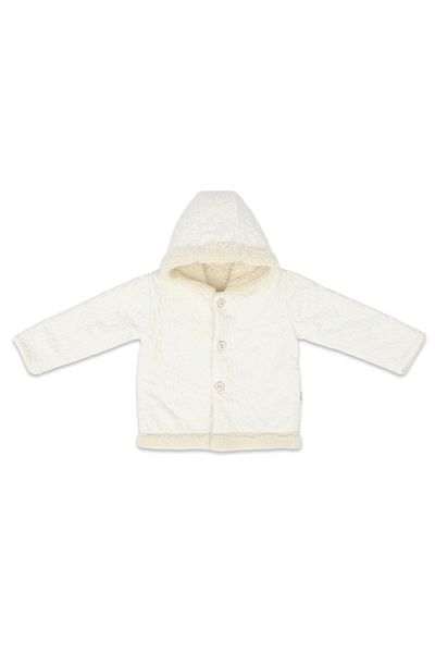 Bebitof Lamb Embossed 6-18 Months Hooded Coat