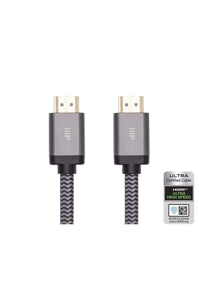 monoprice 8k Sertifikalı Örgülü Ultra Yüksek Hızlı Hdmı Kablosu - Hdmı 2.1|8k...