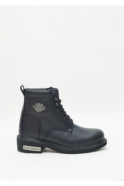 Harley Davidson Gibson Γυναικείες Μπότες Μαύρες - Λαδωμένο Δέρμα