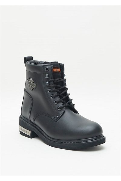 Harley Davidson Gibson Γυναικείες Μπότες Μαύρες - Λαδωμένο Δέρμα