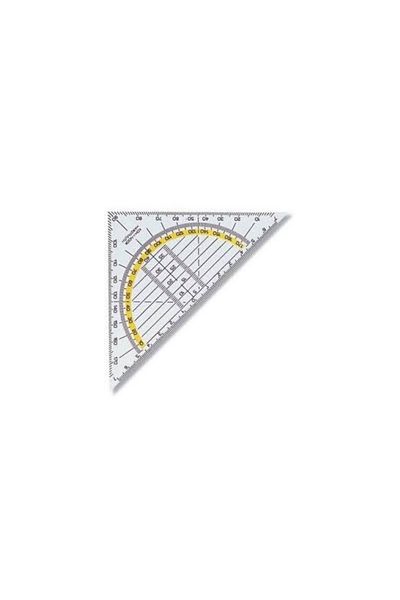Koh-i Noor Hardmuth Geodreieck Ruler Transparent Miter 45/113 - 703031