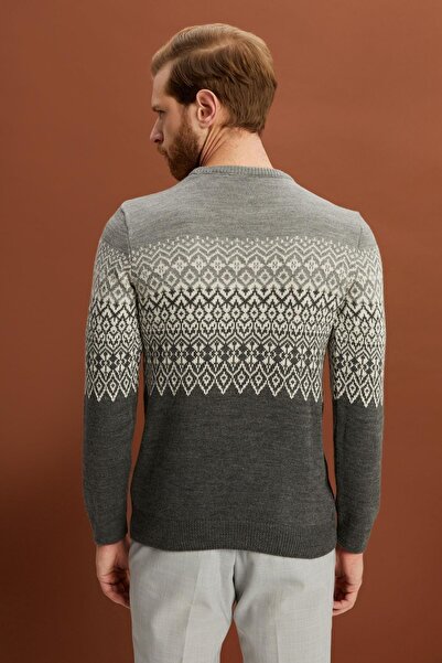 ALEXANDERGARDI Crew Neck Patterned Sweater (e22-5709)