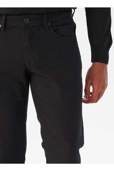 SÜVARİ Normal Bel Normal Paça Slim Fit Siyah Erkek Pantolon Pn2020500511