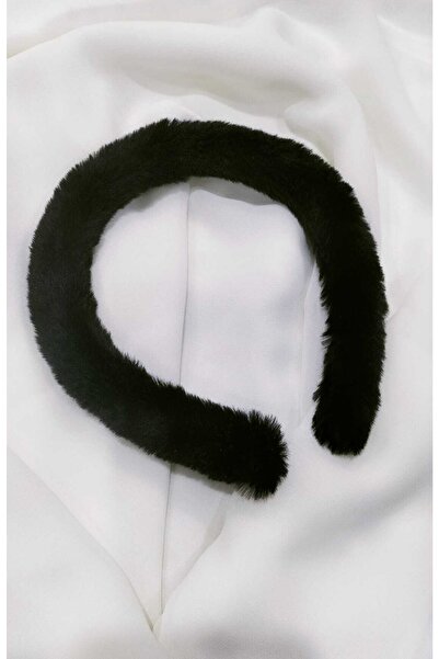 BUĞLEM Siyah Peluş Taç Tekli