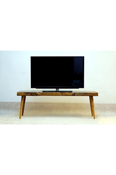 Mobenta Doğal Ağaç Masif Kütük Tv Sehpası 200cm ( Ağaç Ayak )
