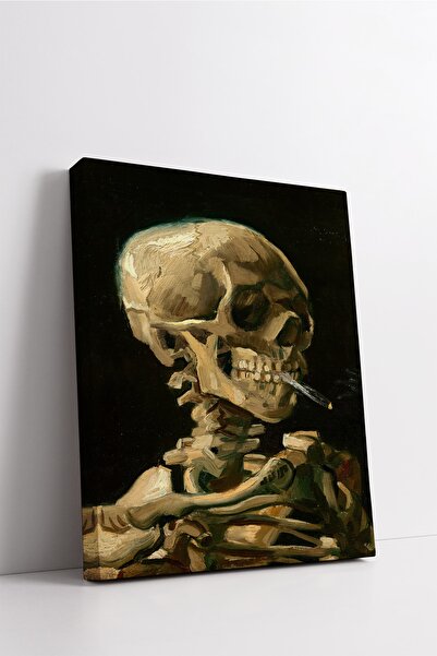 Carmen Vincent Van Gogh - Skull Kanvas Tablo - Başyapıtlar