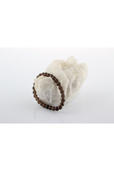 ALAVAN 6mm Quartz Natural Stone Bracelet - Crystal Accessory, Healing Vibration Therapy, Premium