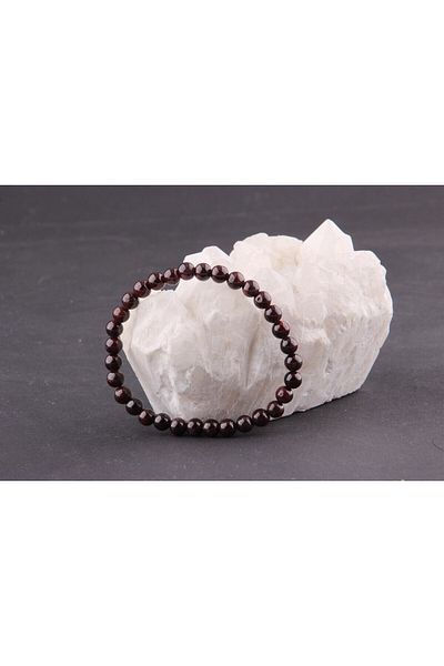 ALAVAN Lal Natural Stone Bracelet 6 Mm, Crystal Accessory, Healing Vibration Therapy, Premium Quality