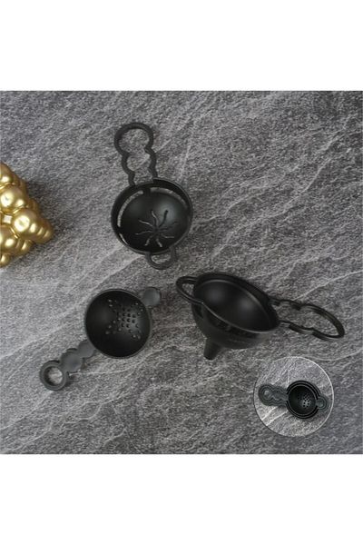 Zarif İnci Pastry Set Funnel Strainer Egg Strainer Bpa Free Black