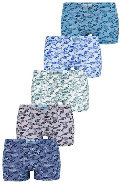 biyokids Boy's 5 Pack Boxers με εμπριμέ μικτά χρώματα