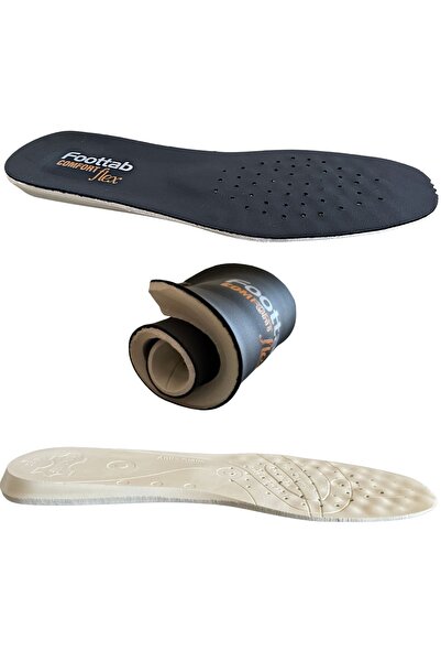 Foottab Latex Technology Soft Comfort Hakiki Deri Ortopedik Tabanlık, Siyah, ...